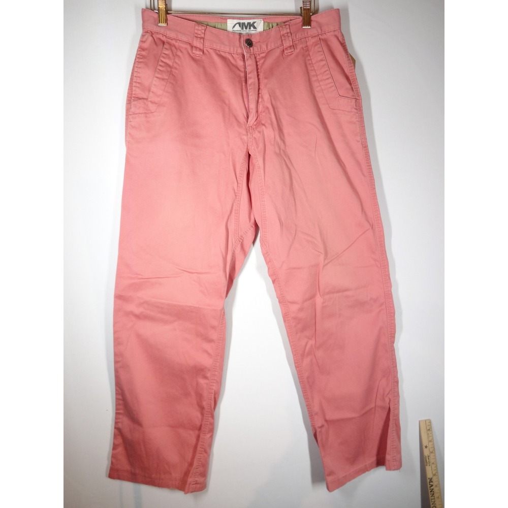 Mountain Khakis Pants Mens 32x30 Pink Cotton Stretch Chino Outdoor Preppy 3188